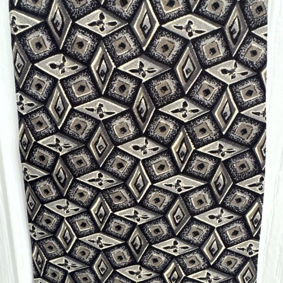 Peter Thomas by Superba est 1873 100% Italian Silk Abstract Pattern Fall Tones - Picture 3 of 7